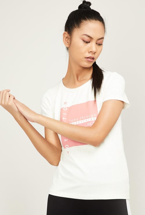 KAPPA Women Typographic Print Short Sleeves T-shirt