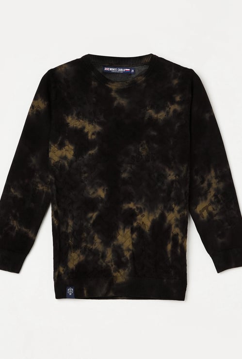 MONTE CARLO Boys Patterned Full Sleeves Sweater