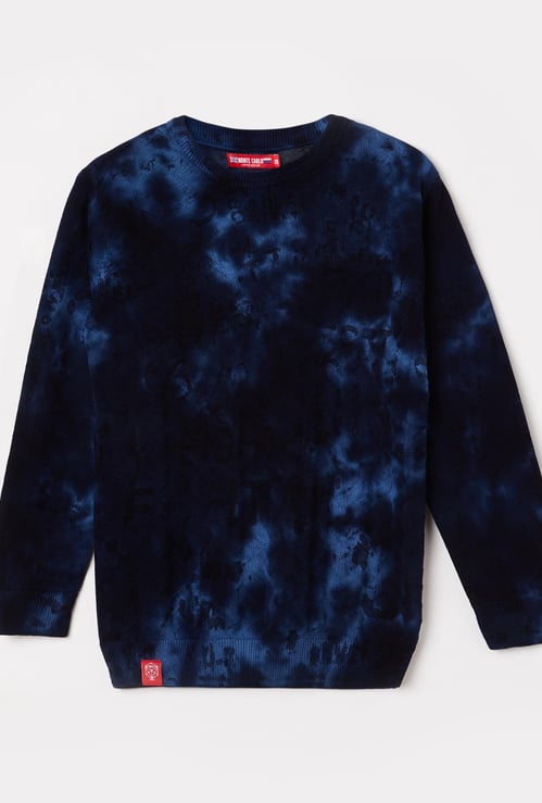 MONTE CARLO Boys Patterned Full Sleeves Sweater