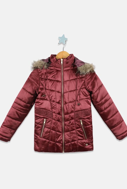 MONTE CARLO Girls Solid Quilted Jacket