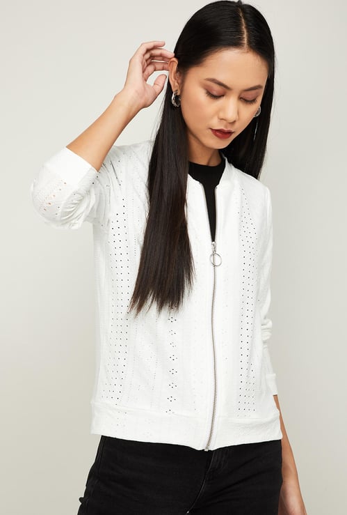 BOSSINI Women Pointelle Knitted Jacket