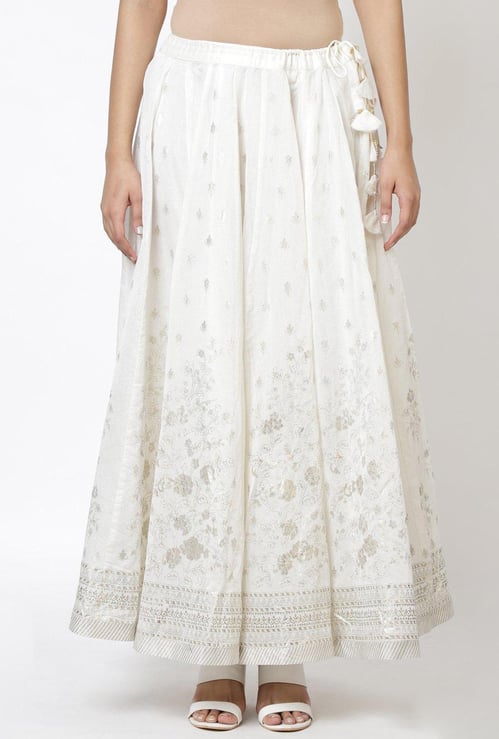 BIBA Women Floral Print A-line Maxi Skirt