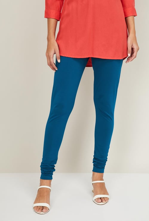 BIBA Women Solid Elasticated Leggings