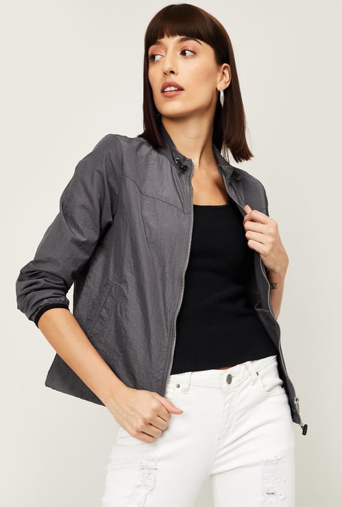 VAN HEUSEN Women Solid Woven Jacket