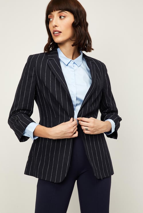 VAN HEUSEN Women Striped Blazer
