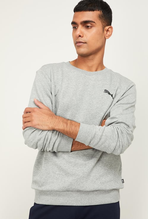 PUMA Men Ess Logo Crew Neck Tr Sweatshirt