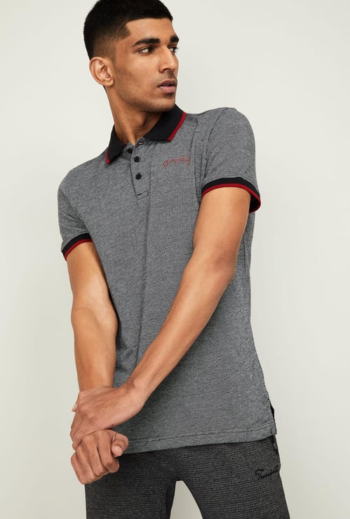 PUMA Men Vk Ms Jacquard Regular Fit Polo T-shirt
