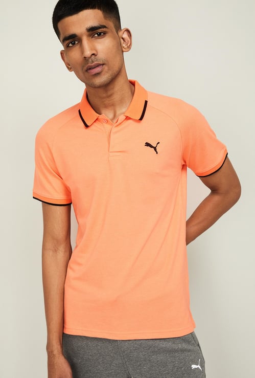 PUMA Men Regular Fit Pique Polo T-shirt