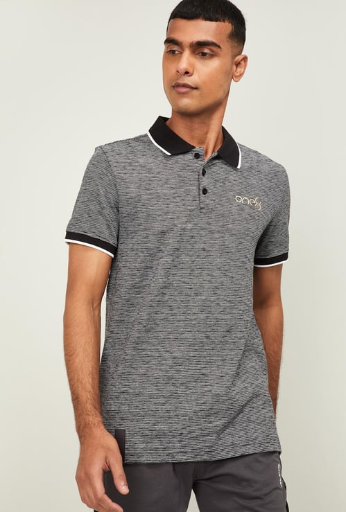 PUMA Men Textured Short Sleeves Polo T-shirt