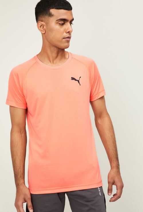 PUMA Men Solid Slim Fit Crew Neck T-shirt