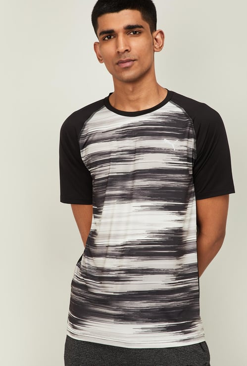 PUMA Men Printed Raglan Sleeves Regular Fit T-shirt