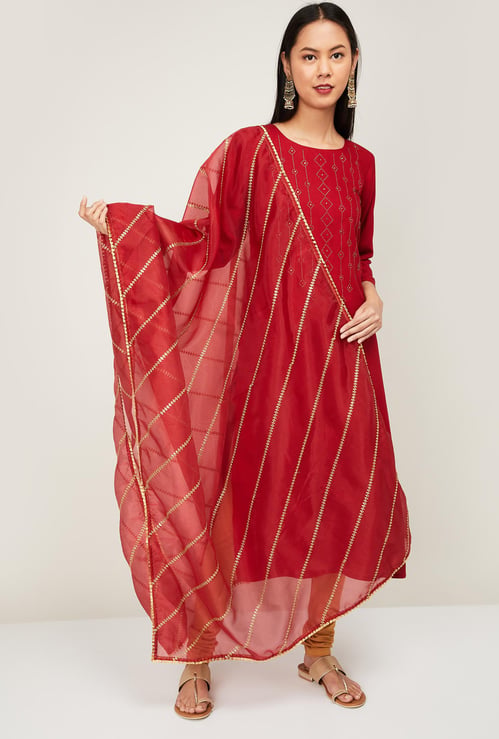 MELANGE Women Embellished Dupatta