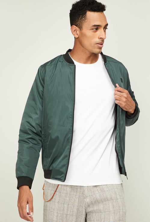 KILLER Men Solid Bomber Jacket