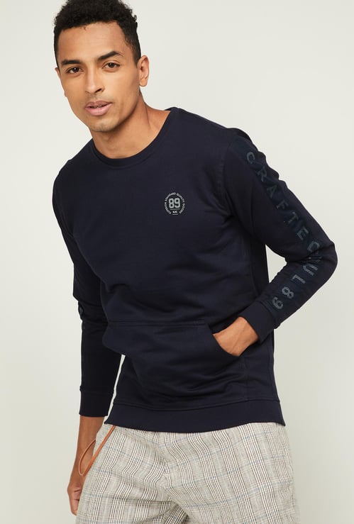 KILLER Men Typographic Print Full Sleeves Sweatshirt