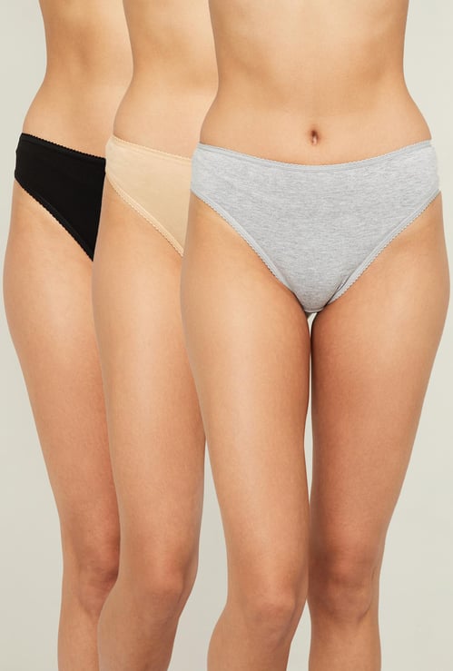 GINGER Women Solid Panties - Pack of 3