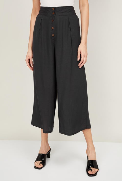 COLOUR ME Women Solid Culottes with Pockets