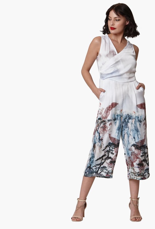VERO MODA Women Printed Sleeveless Jumpsuit