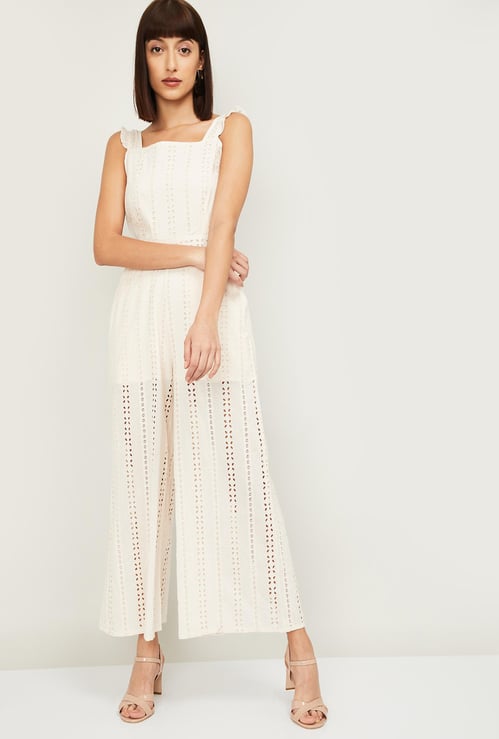 ONLY Women Schiffli Detailed Jumpsuit