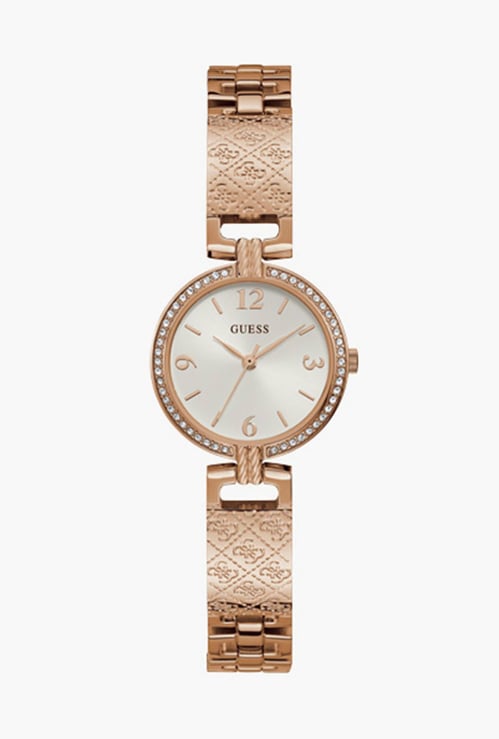 GUESS Women Embellished Analog Watch- GW0112L3