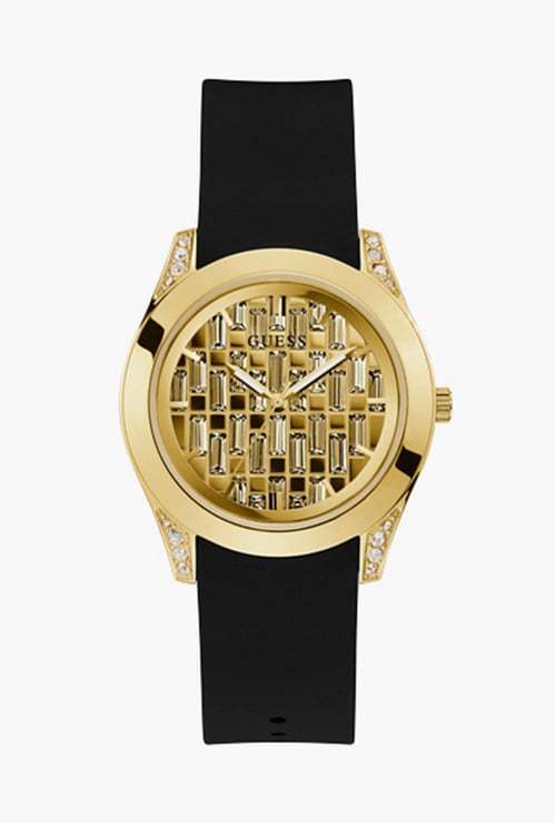 GUESS Women Analog Watch with Leather Strap - GW0109L1