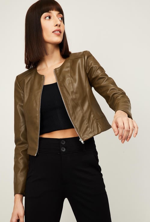VERO MODA Women Solid Biker Jacket