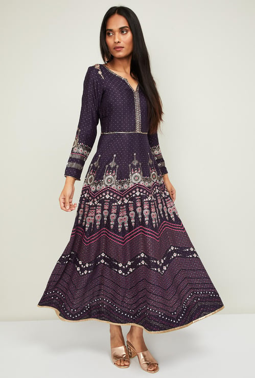 W Women Sequin Embellished Maxi Dress