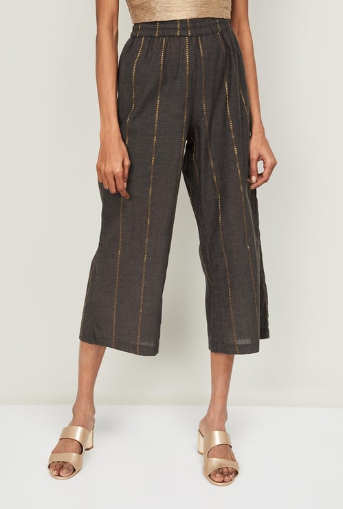 MELANGE Women Embroidered Flared Pants