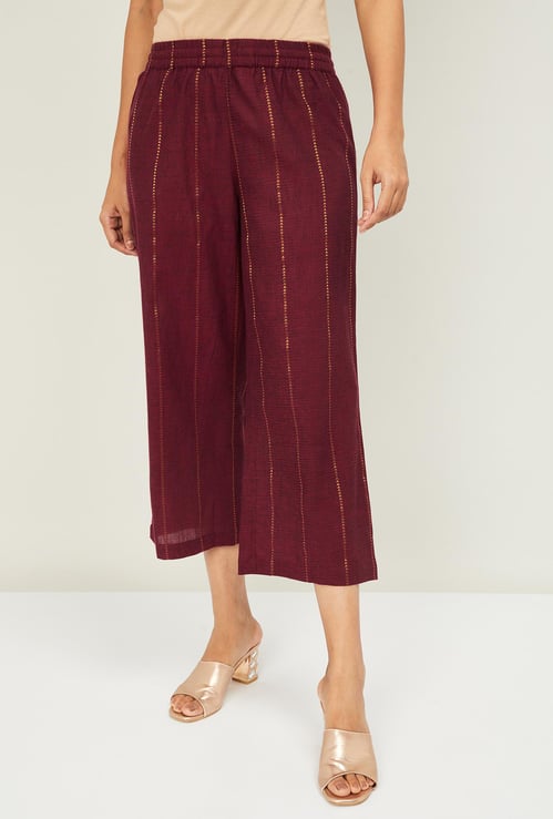 MELANGE Women Embroidered Flared Pants