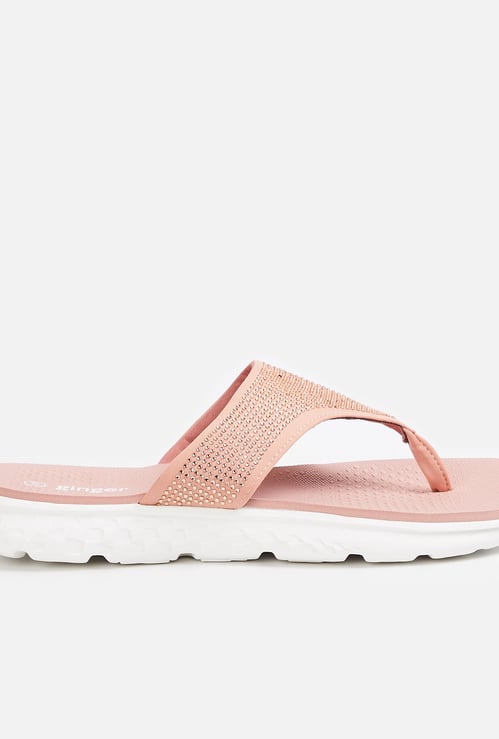GINGER Women V-strap Flatform Slippers