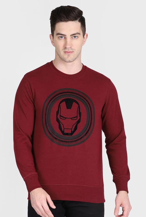 FREE AUTHORITY Men Printed Full Sleeves Sweatshirt