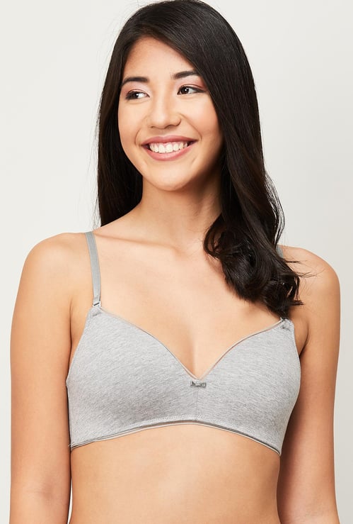 ENAMOR Solid Padded T-shirt Bra