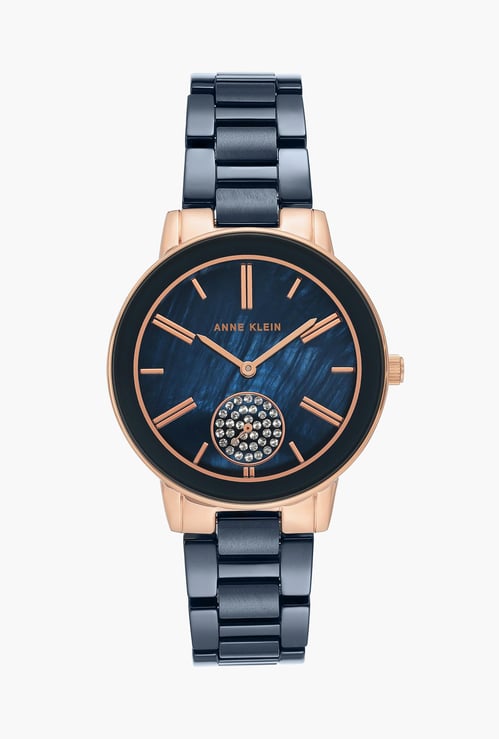 ANNE KLEIN Women Embellished Analog Watch - AK3502NVRG