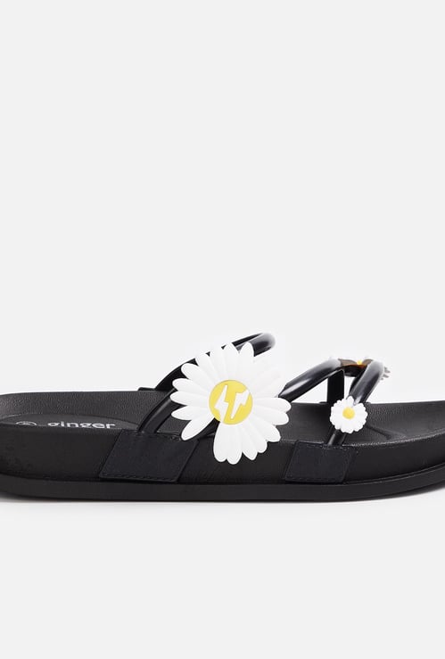 GINGER Women Appliqued Sliders