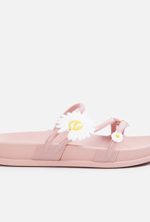 GINGER Women Appliqued Sliders