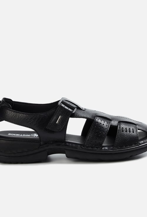 BUCKAROO Men Textured Perforated Sandals