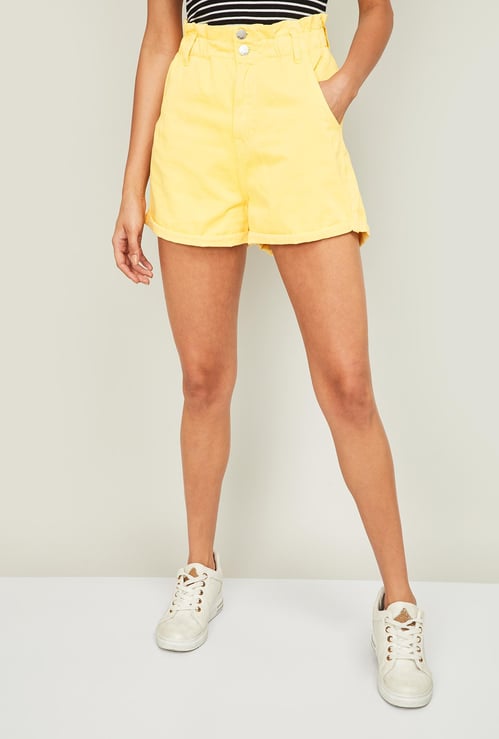 GINGER Women Solid Casual Shorts