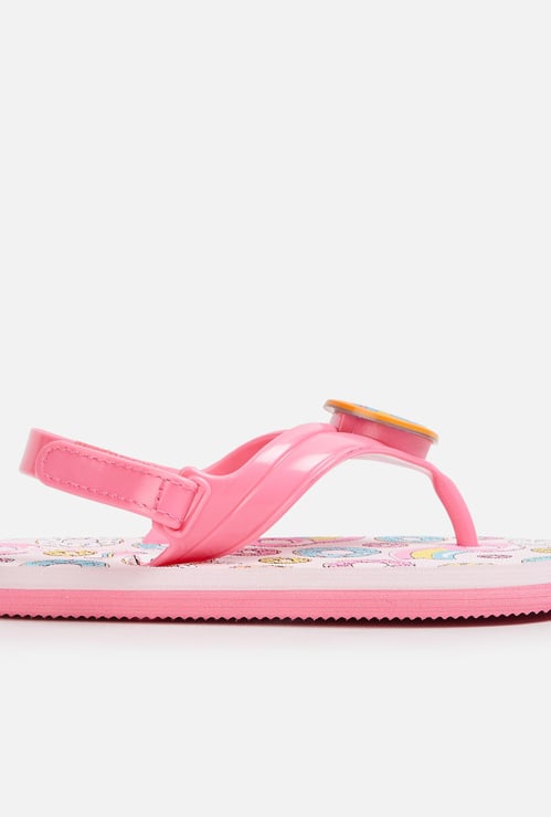 FAME FOREVER Girls Printed V-strap Slippers