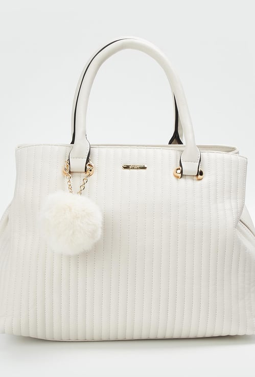 GINGER Women Textured Zip-Closure Handbag