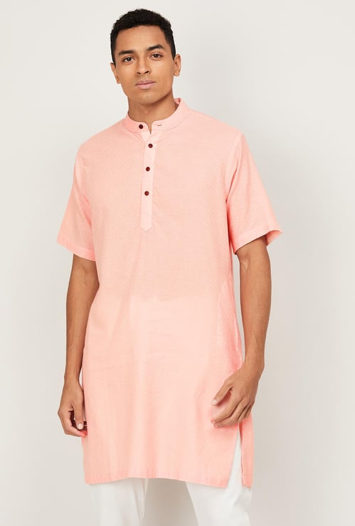MELANGE Men Solid Long Kurta