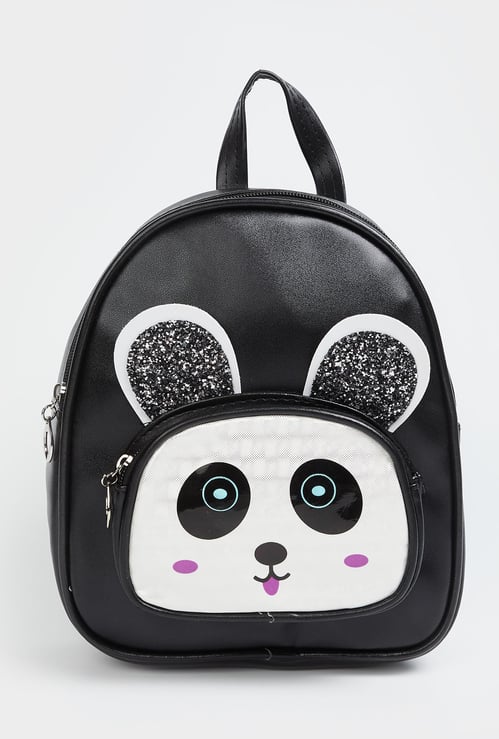 GINGER Girls Printed Zip-Closure Backpack