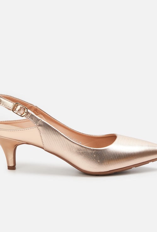 CODE Women Solid Slingback Heels