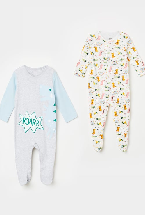 FS MINI KLUB Printed Sleepsuits - Pack of 2