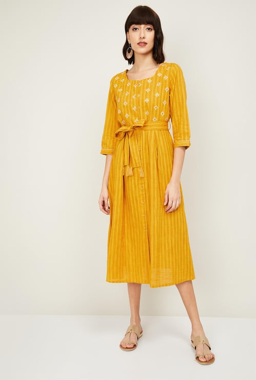 MELANGE Women Printed Midi Dress