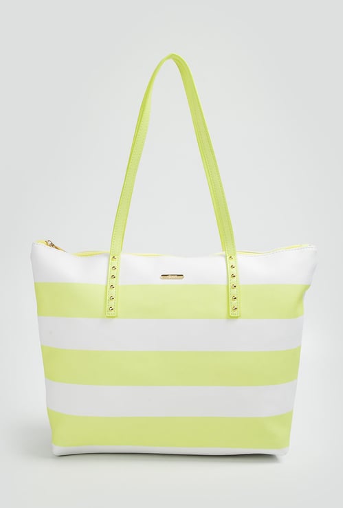 GINGER Women Striped Shoulder Bag