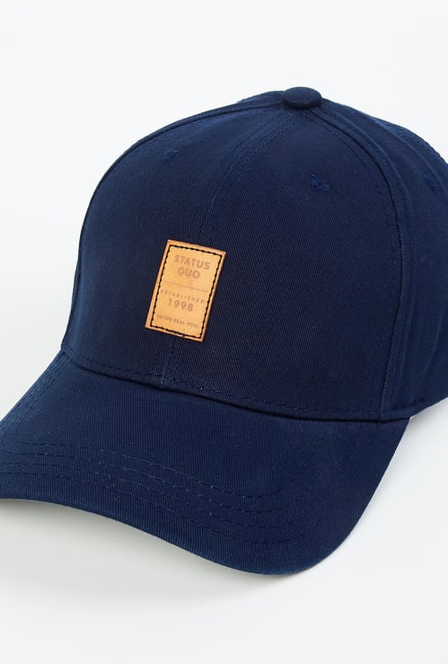 STATUS QUO Men Applique Detailed Cap