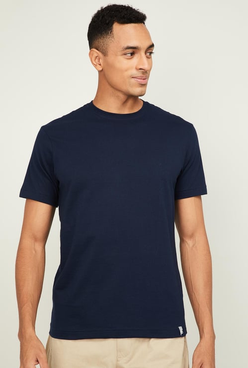 JOCKEY Men Solid Slim Fit Crew Neck Lounge T-shirt