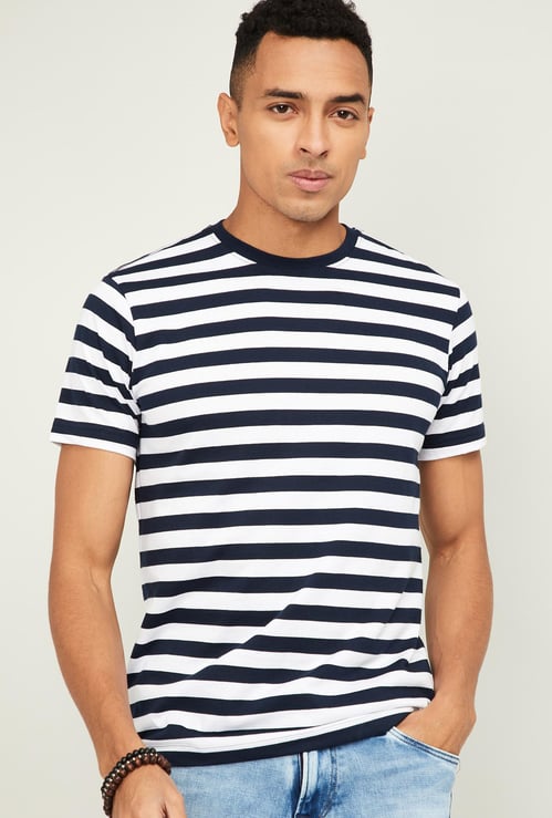 JOCKEY Men Striped Crew Neck T-shirt