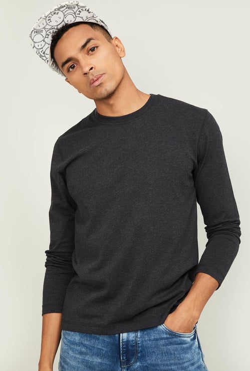 JOCKEY Men Solid Regular Fit Crew Neck T-shirt