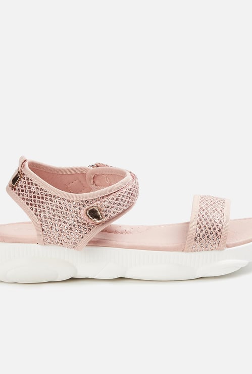 FAME FOREVER Girls Textured Sandals
