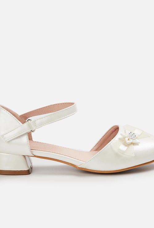 FAME FOREVER Girls Bow Detailed Mary Janes